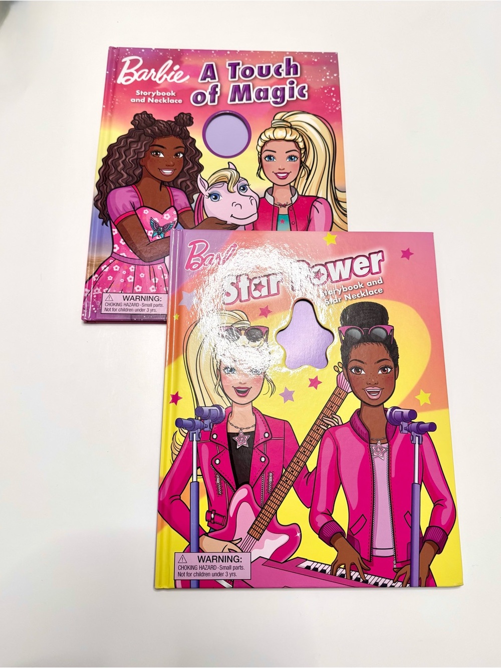 Bundle of 2 Barbie Hardcover books: A Touch of Magic & Star Power